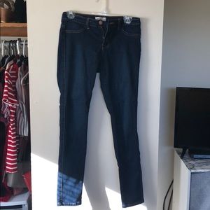Dark wash high waisted stretch jean